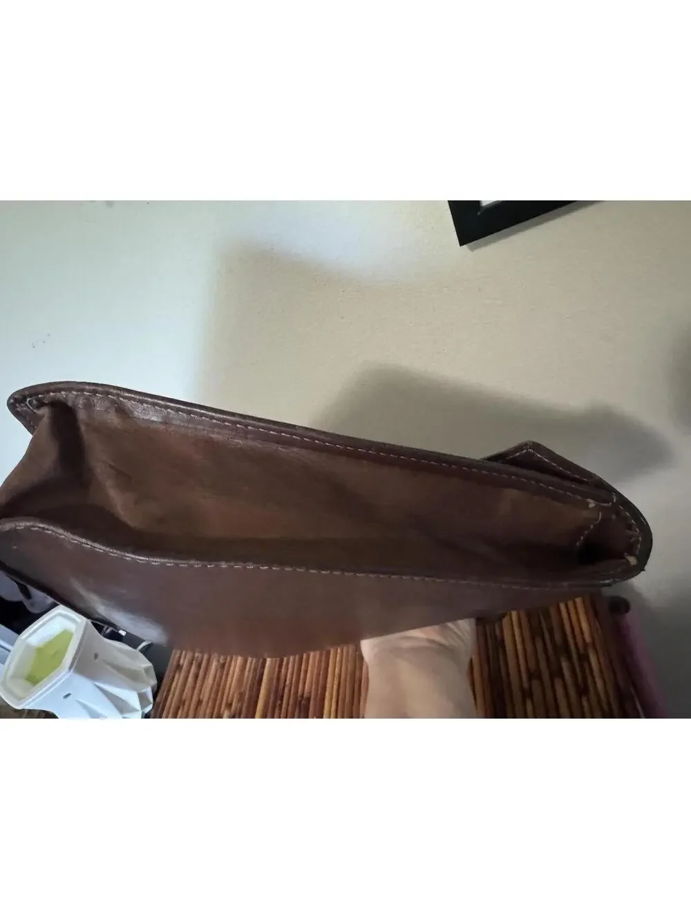 Vintage Hartwick Steerhide Leather Briefcase Made in Canada Attache